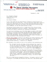 ["Letter From Jenkins To Dirksen About The Stance Of The People Of Michigan On The Civil Rights Bill. Most Of The Citizens Agree With Dirksen's Opposition."]