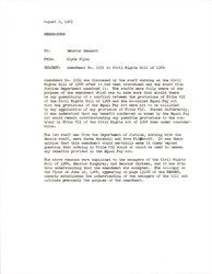 ["Letter To Senator Bennett From Clyde Flynn Regarding Amendment No. 1051 To Civil Rights Bill Of 1964. The Amendment Was Discussed By Staff To Ensure That There Was No Conflict Between Title Vii Of The Civil Rights Bill Of 1964 And The Equal Pay Act."]
