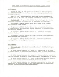 ["Bills Introduced By Dirksen After He Became A Member Of The Senate In 1950 Until 1962."]