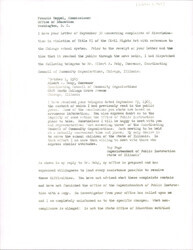 ["Letter From Ray Page, Superintendent Of Public Instruction, To Francis Keppel Commissioner For The Office Of Education About Discrimination In The Chicago School System In Relation To The Civil Rights Act Of 1964."]