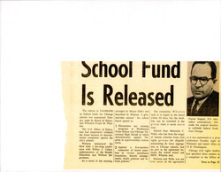 ["Article About The Chicago School System Having Government Funds Withheld Because Of Discrimination. This Article Includes The Mention Of Trade Schools And Unions That Have Refused African American Apprentices."]