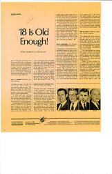 ["Article About Raising The Voting Age Because \"if They Can Fight For Us, They Can Vote\". Article Includes The Opinions Of Four Men Who Have Held Political Office, Including Everett Dirksen."]