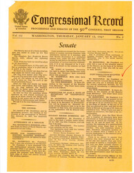 ["Speech By Mansfield Proposing Joint Resolution 8- Lowering The Voting Age To 18."]