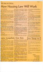 ["Article Providing Questions And Answers About The Proposed Housing Law."]