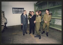 ["[Caption: DKI visit to defense establishment of Israel. November 17, 1991. Sent by: Colonel Shimon Hefetz (aide to Minister).]"]