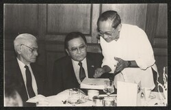 ["Caption: DKI with P.I. Secretary Fidel Ramos in the Philippines, date unknown. Photo from Mr. Lynn Turk/per Marie Blanco 4/1/94."]