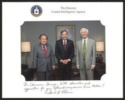 ["Signed on front: For Chairman Inouye, with admiration and appreciation for your extraordinary service to our nation! David H. Petraeus."]