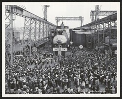 ["Caption: Launching ceremony. Christening. Mare Island Naval Shipyard. 16 January 1965."]