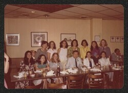 ["Caption: Standing L-R: Roberta Chang, Beverly MacDonald, Rosie Davis, Lamela Battley, Virginia Finnell, Ipo Lung, JoAnn Leety. Sitting L/R: Lisa Kanemoto, Tina Kanemoto, Laurie Loomis, DKI, Elisa Gieger, Sally Watanabe."]