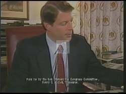 ["In a 1988 campaign ad, Senator Al Gore endorses Bob Clement for Congress, commending Clement's unwavering advocacy for ordinary people throughout his political career. Gore highlights Clementis dedication to regular citizens and emphasizes his necessary leadership in Congress, reinforcing Clement's commitment to grassroots-focused public service."]