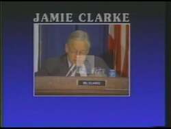 ["In this political advertisement, Congressman Jamie Clark is highlighted for actively protecting Social Security from bankruptcy and incorporating catastrophic health insurance into Medicare, demonstrating a strong commitment to senior citizens' issues. The ad emphasizes that Clark's effective legislative record on behalf of seniors is genuine and consistent, not just rhetoric for election season."]