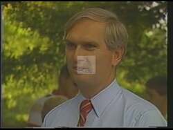 ["The 1988 political TV ad for John James Duncan Jr.'s presidential campaign highlights his engaging and sincere interactions with supporters at various campaign events. Throughout the ad, Duncan is seen speaking passionately to crowds, warmly greeting locals, and exemplifying honest leadership, consistently surrounded by enthusiastic constituents, displaying his approachability and dedication to voters."]