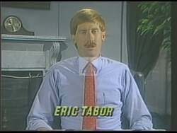 ["In his 1988 campaign ad, Democratic candidate Eric Tabor emphatically promotes congressional reforms, targeting exemptions that Congress members enjoy. Speaking from different venues, he consistently advocates for legal equality and accountability, positioning his campaign on a platform of significant legislative reforms to ensure Congress is subjected to the same laws as the public."]