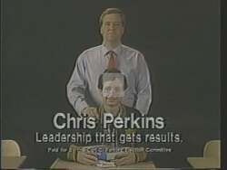 ["The 1988 political TV ad for Democratic candidate Carl Christopher Perkins emphasizes his dedication to improving education. Featuring scenes of Perkins interacting with students and teachers in eastern Kentucky, the ad highlights his initiatives in dropout prevention and equal funding for rural schools. Frustrated parents and hopeful children underscore the urgent need for these reforms."]