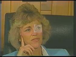 ["In her 1990 presidential campaign ad, Republican candidate Margaret B. Buhrmaster emphasizes proactive leadership, focusing on community and family support initiatives. Scenes depict her passionately speaking at podiums, confidently addressing the public and the camera, surrounded by banners like \"Vote for Progress\" and \"Vote Burmaster for Congress,\" highlighting her commitment to fostering community welfare and advancing sustainable policies."]