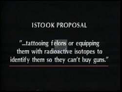 ["The 1992 political TV ad criticizes Democratic candidate Lori Williams' opponent, Ernest Istook, for suggesting extreme measures for felon identification similar to wartime practices. The ad features shocking reactions from citizens and Williams herself, objecting to Istook's proposals such as tattooing or using isotopes on felons. It encourages voting against Istook for humane, rational criminal justice policies."]