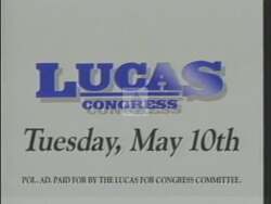 ["In this political advertisement, the speaker emphasizes a history of opposing higher taxes and government waste as a state legislator and promises to continue this fight as a Congressman, particularly in protecting energy sector jobs in Oklahoma. The ad also highlights the candidate's deep family roots in farming and a commitment to doing what is right for the people, branding it as \"the Lucas way.\""]