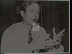 ["In a 1994 political TV ad for Democratic Party candidate Harold Lee Volkmer, the video counters Kenny Holzhoff���������s false accusations that Volkmer opposes balanced budgets and line-item veto measures. The ad refutes these claims by displaying Volkmer's voting records and includes scenes of politicians and text overlays that debunk Holzhoff���������s assertions, emphasizing Volkmer���������s actual fiscal positions."]