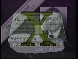 ["In this political advertisement, it is claimed that Mac Collins falsely accused Richard Wray of misconduct, despite Wray being endorsed by the Constitution, the Chamber of Commerce, the VFW, and various newspapers. The ad also accuses Collins of using his political office for personal gain by altering legislation to benefit his own trucking business financially."]