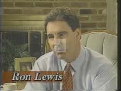 ["The 1994 political TV ad for Republican candidate Ron Lewis emphasized his stance as a straightforward, energetic alternative challenging established political norms. Throughout varied scenes, Lewis speaks directly to the camera and at podiums, energetically denouncing career politicians and the policies of Bill Clinton, while advocating for job creation, education improvement, and honest leadership. His consistent message is one of change, determination, and community commitment."]