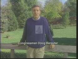 ["The 1994 political TV ad for Doug Bereuter's presidential campaign showcased him engaging with constituents at multiple town hall meetings. Throughout the ad, Bereuter emphasized his commitment to embodying and promoting Nebraska values in Washington. He stood in various community halls, often backed by American flags, highlighting his promise to provide accountable, trustworthy representation focused on local values and direct communication with his voters."]