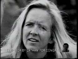 ["The 1994 political TV ad for Republican candidate Thomas Paul (Tom) Latham criticizes Massachusetts Professor Sheila Maguire, portraying her as deceitful in her political ambitions for Iowa. The ad features various scenes highlighting her dishonesty, contradictory statements, and hidden Massachusetts ties, suggesting she lacks integrity and transparency needed for honest leadership."]