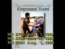 ["In the 1990 campaign ad for Democratic candidate Kurt Glassco, desolate playgrounds symbolize societal neglect and the dangers of drug activity. The ad critiques opponent Jim Inhofes drug policy votes, juxtaposing eerie, abandoned playground scenes with distressing drug-related imagery and somber narration to underscore community impact and advocate for policy change."]