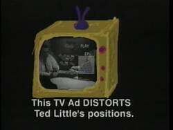["In his 1996 campaign ad, Democratic candidate Ted Little counters opponent Bob Riley's misleading claims. The ad portrays Little positively, highlighting his true conservative voting record, and exposes Riley's deceptive tactics. Little stands as a fiscally conservative choice, effectively challenging Riley's dishonest portrayal with factual rebuttals and confident rhetoric."]