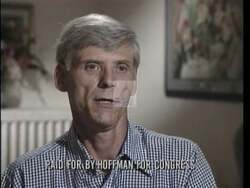 ["The 1996 political ad for Democratic candidate Jay Hoffman features several distressed individuals recounting their experiences of job and pension losses. Each person criticizes John Shimkus' policies and endorses Hoffman, advocating for stronger legislative protections to safeguard jobs and pensions. The ad emphasizes the need for political action to address these issues."]