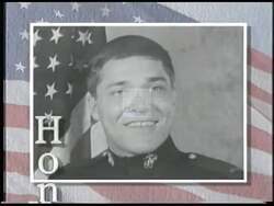 ["The 1996 political ad for Democratic Party candidate Darryl F. Roberts emphasizes his military background, showcasing his transformation from a courageous Marine lieutenant to a resolute senator. Scenes feature Roberts in various leadership roles within the military, highlighting his determination, bravery, and command, linking these traits to his political aspirations."]