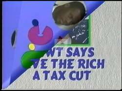 ["In the 1996 political TV ad for Democratic candidate Ed Crocker, scenes consistently depict J.C. Watts attentively listening and agreeing with Newt Gingrich's conservative fiscal policies and controversial suggestions. This repetitive portrayal emphasizes Watts��������� alignment with Gingrich, aiming to critique and highlight the ideological stance of the opposition."]