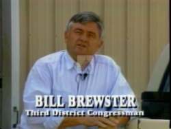 ["In the 1994 TV ad, Democratic presidential candidate Bill K. Brewster champions tough crime policies over gun control. Set in rural America, Brewster appears in casual attire, evoking his sincerity and hard-working ethos. He frequently addresses the camera directly, advocating for crime control as he interacts with typical farming scenes, aiming to distinguish himself from typical Washington politics."]