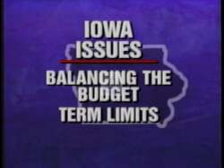 ["In the 1996 campaign ad, Republican Mike Mahaffey debates opponent Leonard Boswell on fiscal responsibilities. The ad strategically highlights contrasts between their views on budget and tax matters including support for a Balanced Budget Amendment. It emphasizes Mahaffey's commitment to fiscal responsibility and term limits, framing him as a principled choice for Iowa voters."]