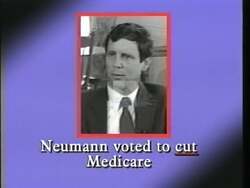 ["In her 1996 campaign ad, Lydia C. Spottswood draws stark contrasts between her political stances and those of her opponent, Mark Newman. Emphasizing her dedication to protecting Medicare, pensions, and environmental laws, Spottswood positions herself as a champion of Wisconsin's seniors, workers, and environmental integrity, directly challenging Newman's congressional record and controversial votes."]