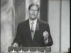 ["In the 1996 campaign ad, Democratic candidate Joe Keefe emphasizes his strong commitment to education, contrasting it sharply with opponent John Issununu's purported neglect of school matters. The ad showcases Keefe actively engaging with supporters and highlighting his dedication at various community and school events, positioning him as a champion for local education funding."]