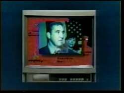 ["In the 2000 political TV ad for Democrat Steve Danner against Sam Graves, the ad highlights the contrast between Danner's positive contributions to the nation and community with images of him smiling, juxtaposed against negative imagery and scenes showing his opponent, Sam Graves, with a scowl amid swirling negative ads."]
