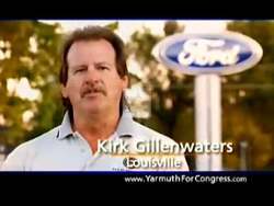 ["In a 2008 political TV ad, Democratic candidate John Yarmuth campaigns within a Ford manufacturing plant, emphasizing his commitment to industry support and job security. Featuring factory scenes and workers, the ad underscores Yarmuth's involvement in advancing production lines and economic policies. Subtitles and workers' testimonials highlight his contributions to economic growth and employment stability in the automotive sector."]