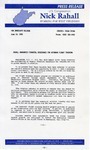 ["Letter from Aircraft Owners and Pilots Association to Rahall and template press release attached"]
