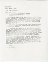 ["Request to include disability rights on the next State Department's annual country reports on human rights practices and the response to that stating that it may not be feasible."]