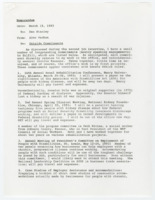 ["The memorandum is a list of events relating to health and disability for Alec Vachon to attend."]