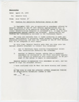 ["Memorandum discussing funding for an assistive technology center at the National Rehabilitation Hospital in D.C."]