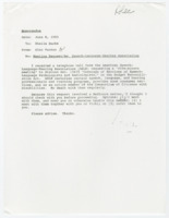 ["Memorandum about the ASLH (American Speech-Language-Hearing Association) requesting a meeting with Senator Dole regarding the \"Coverage of Services of Speech-Language Pathologists and Audiologists\" in the Budget Reconciliation Act"]