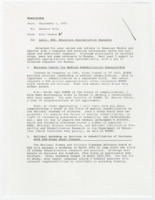 ["This memorandum includes letters to Senators Harkin and Specter with requests and rationales."]