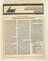 ["NARF (National Association of Rehabilitation Facilities) article regarding Senator Bob Dole's address to their annual conference in regards to the proposed Americans with Disabilities Act bill"]