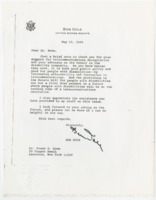 ["Attached to the note is a memo from April 1995, regarding an update and call to action on the Telecommunications Competition and Deregulation Act of 1995."]