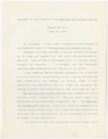 ["Statement by Senator Bob Dole in celebration of the Final Passage of the Americans with Disabilities Act. This speech references Nelson Mandela's challenging apartheid in South Africa, the fall of the Berlin Wall in East Germany, and Reverend Doctor Martin Luther King Jr.'s speeches fighting for equality. Dole sees the passing of the ADA as an extension of these struggles towards equality."]