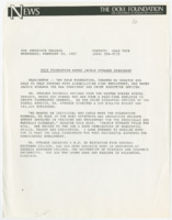 ["Press release announcing Jackie Strange as the new president of The Dole Foundation"]