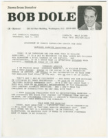 ["Statement of Senator Bob Dole honoring National Barrier Awareness Day and disabled Americans."]