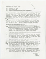 ["Memorandum updating Senator Bob Dole on reported issues on the implementation of the Americans with Disabilities Act. Includes letter to Attorney General Janet F. Reno and a letter from Bill Goodling, Chairman of the Committee on Economic and Educational Opportunities."]