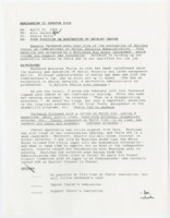 ["Memorandum regarding Senator Bob Dole's position on nominating Shirley Chater as Commissioner on Social Security Administration. Contains a Baltimore Sun article titled \"Social Security Becomes Independent Agency Today\" and correspondence between Shirley Chater and Bob Packwood"]